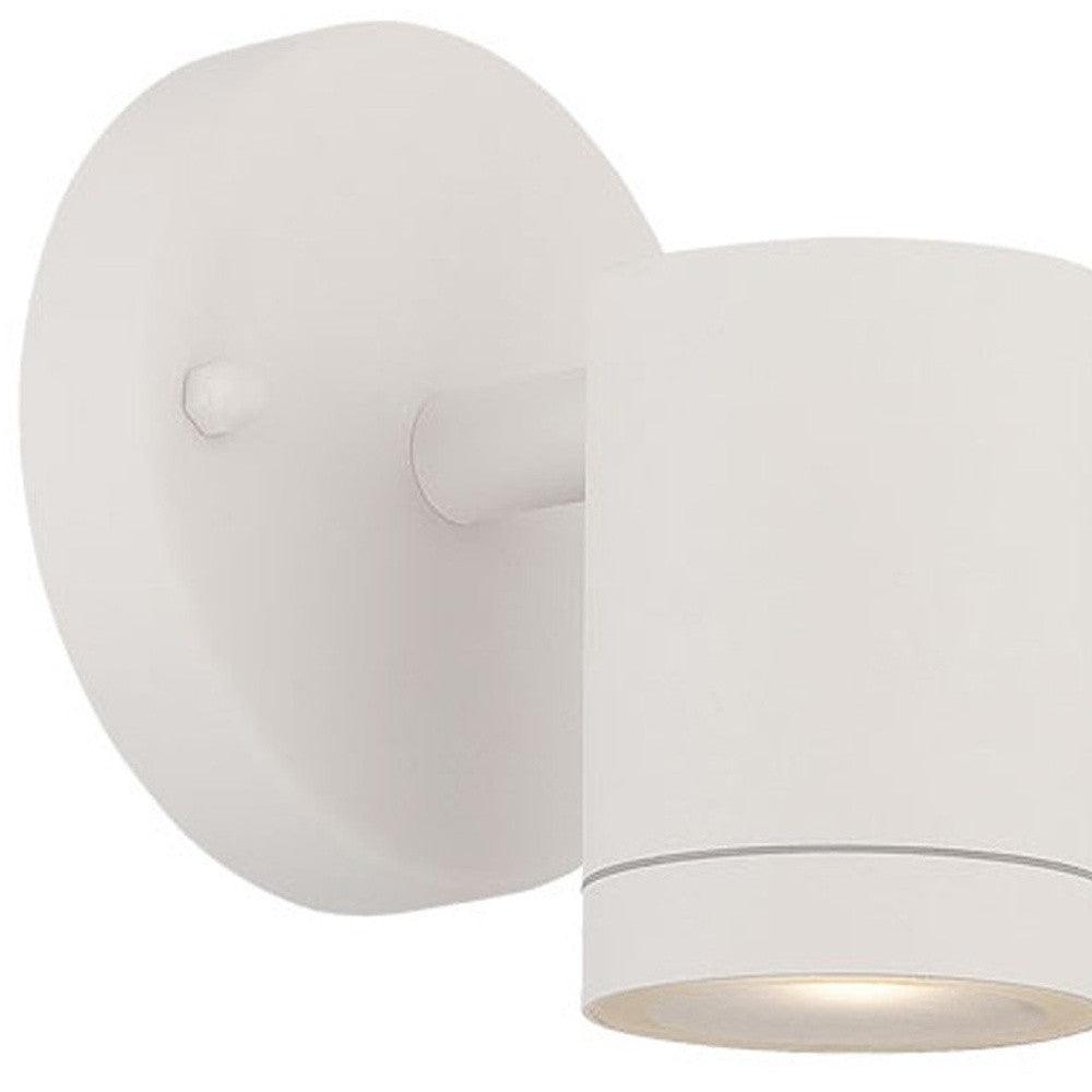 White LED One Light Outdoor Can Shape Wall Sconce - FurniFindUSA