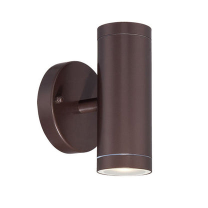 7" Bronze Metal Flush Mounted Sconce HomeRoots