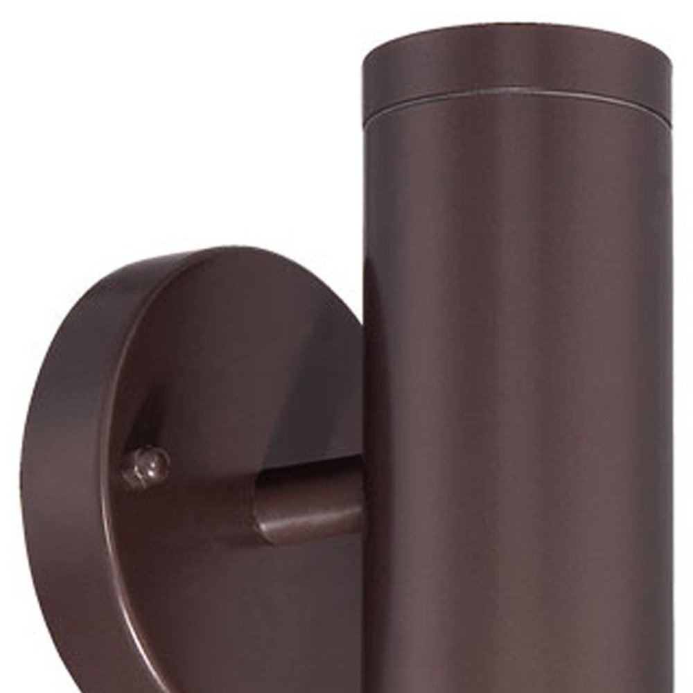 7" Bronze Metal Flush Mounted Sconce HomeRoots