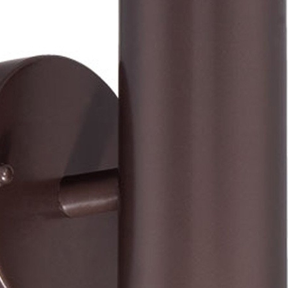 7" Bronze Metal Flush Mounted Sconce HomeRoots