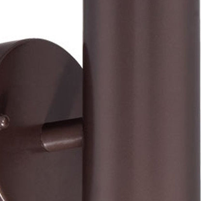 7" Bronze Metal Flush Mounted Sconce HomeRoots