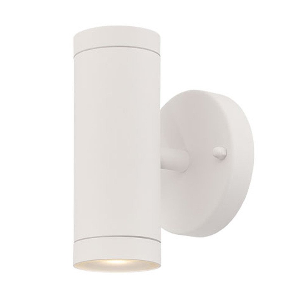 White LED Two Light Can Shape Wall Sconce HomeRoots