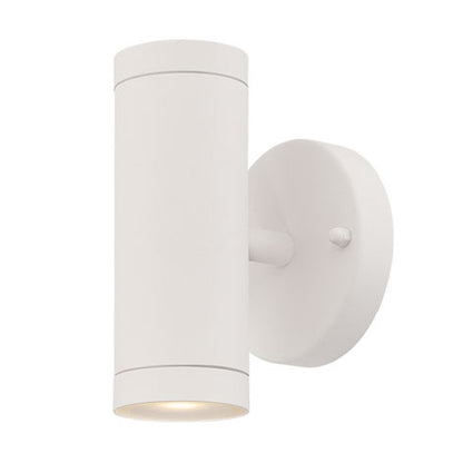 White LED Two Light Can Shape Wall Sconce HomeRoots