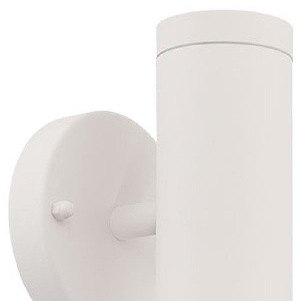 White LED Two Light Can Shape Wall Sconce HomeRoots