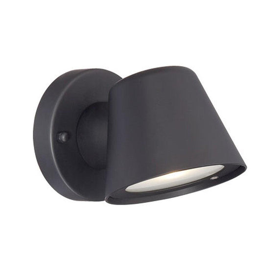 Matte Black LED Short Cone Wall Light - FurniFindUSA