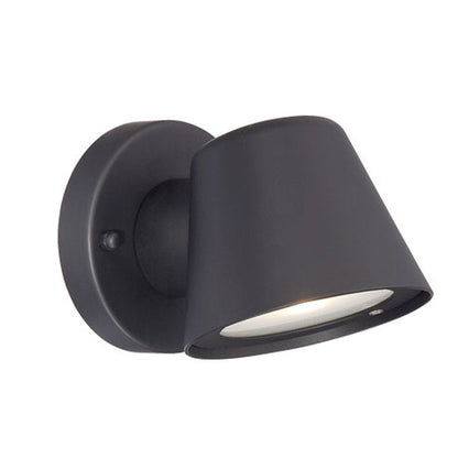 Matte Black LED Short Cone Wall Light HomeRoots
