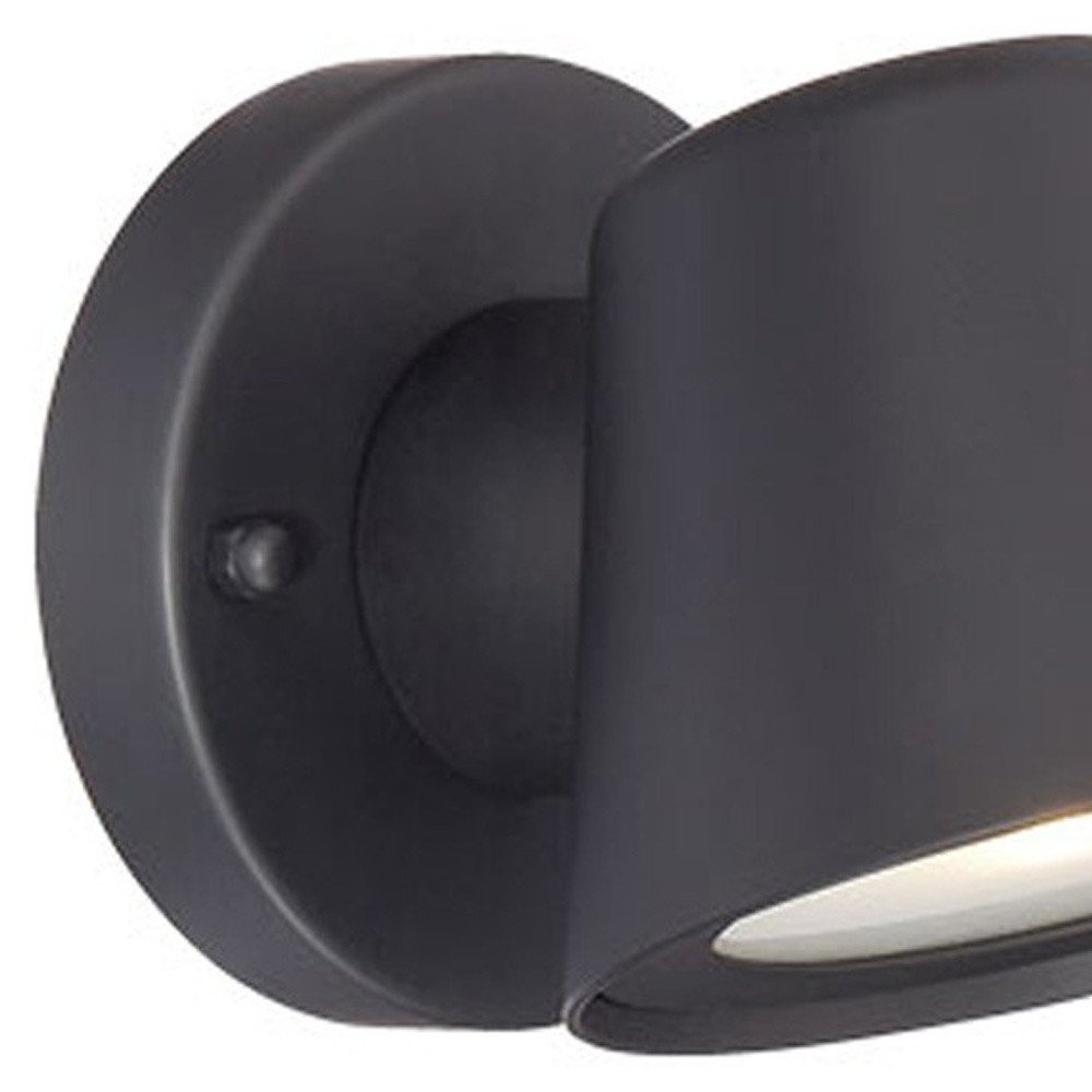 Matte Black LED Short Cone Wall Light — view 4