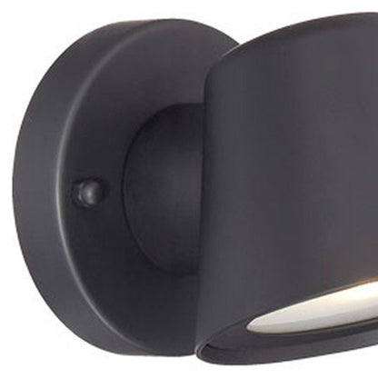 Matte Black LED Short Cone Wall Light HomeRoots