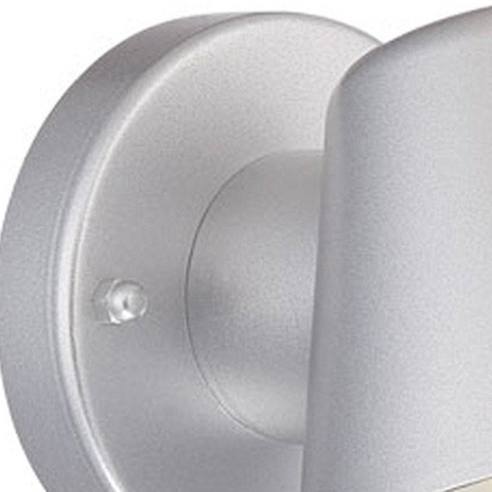 Brushed Silver LED Short Cone Wall Light HomeRoots