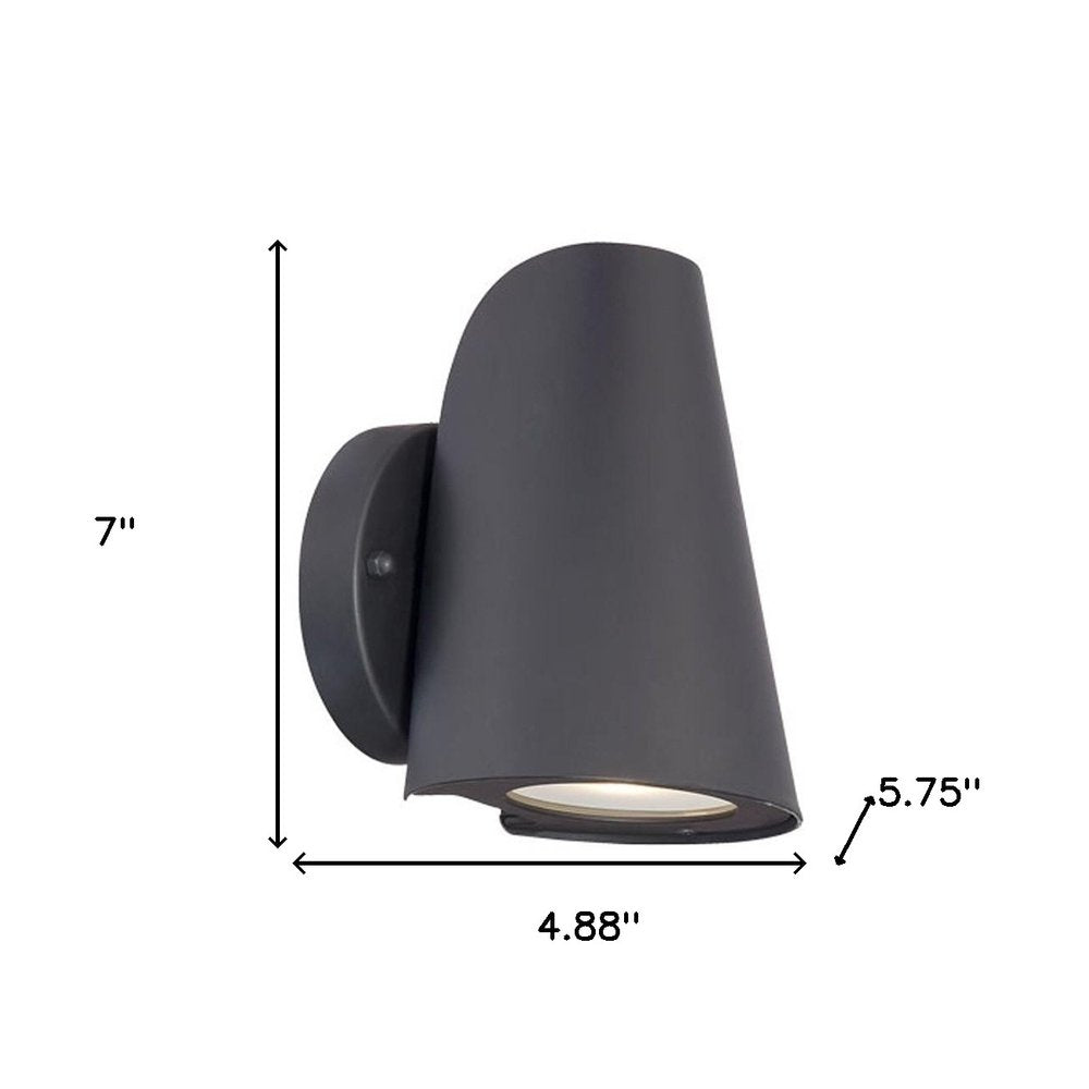 Matte Black LED Conical Wall Sconce — view 4