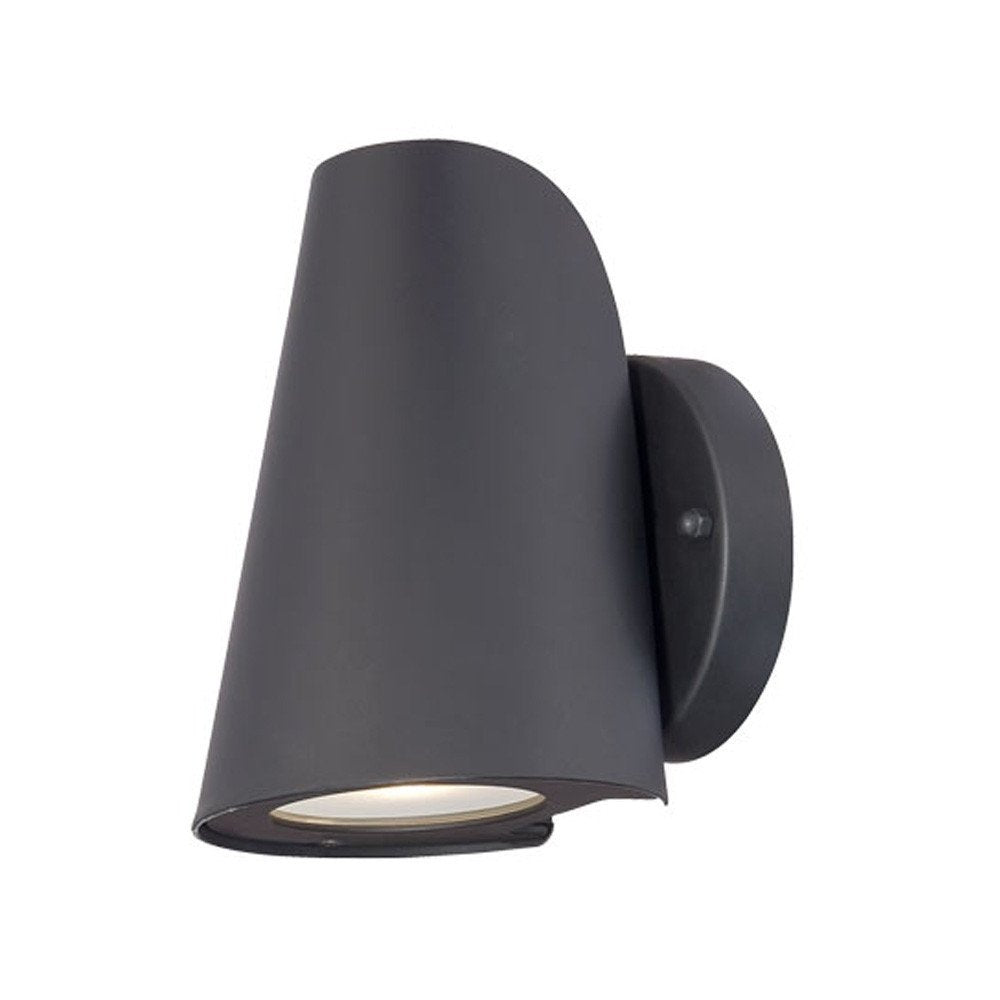 Matte Black LED Conical Wall Sconce — view 2
