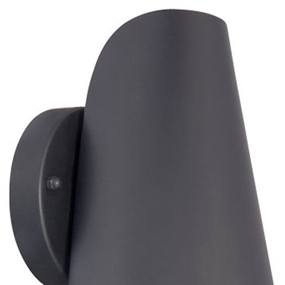 Matte Black LED Conical Wall Sconce — view 3