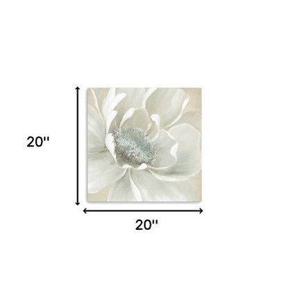 Soft Winter Flower Unframed Print Wall Art HomeRoots