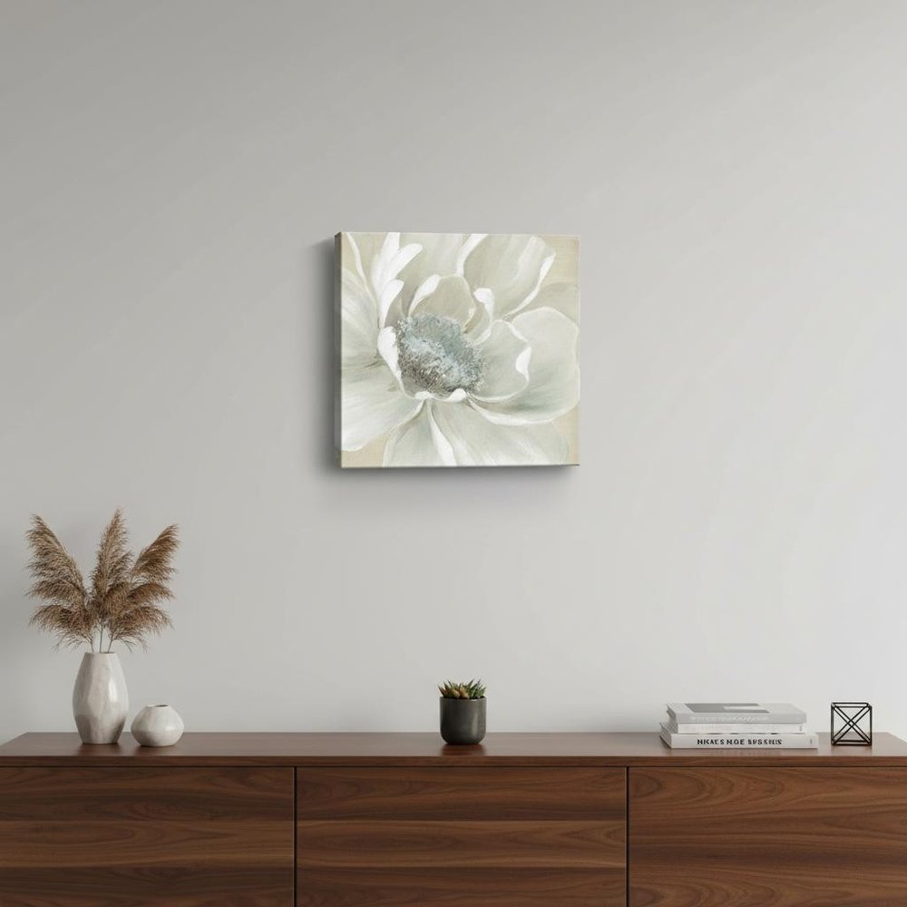 Soft Winter Flower Unframed Print Wall Art — view 1