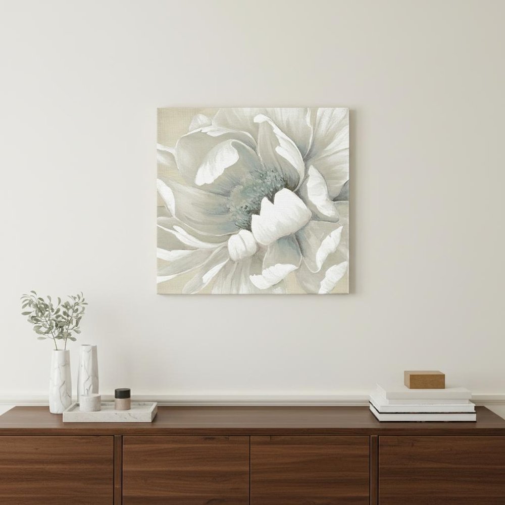 Soft Winter Flower In Bloom Unframed Print Wall Art HomeRoots