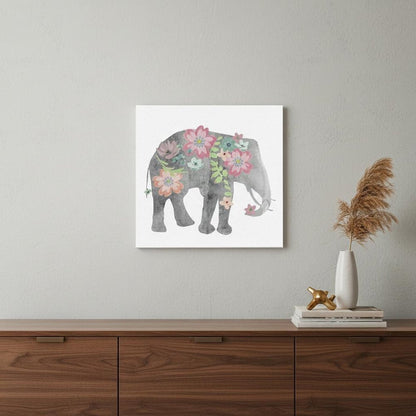 Floral Elephant Unframed Print Wall Art HomeRoots