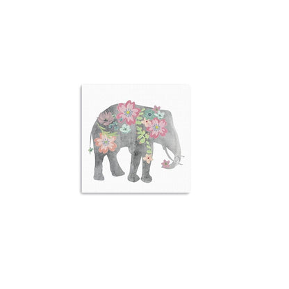 Floral Elephant Unframed Print Wall Art HomeRoots