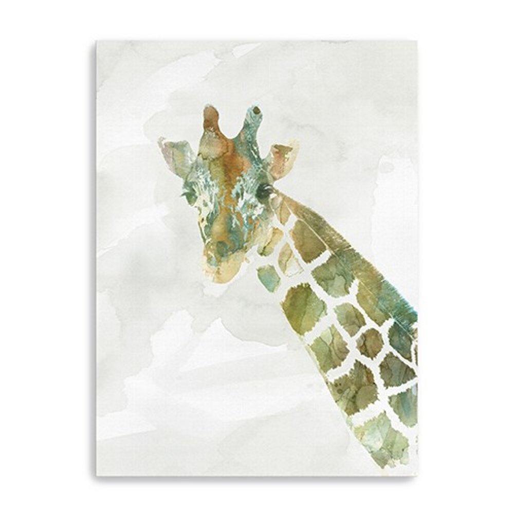 40" x 30" Abstract Marble Watercolor Giraffe Canvas Wall Art — view 5