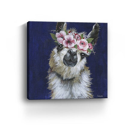 Watercolor Flower Llama Unframed Print Wall Art HomeRoots