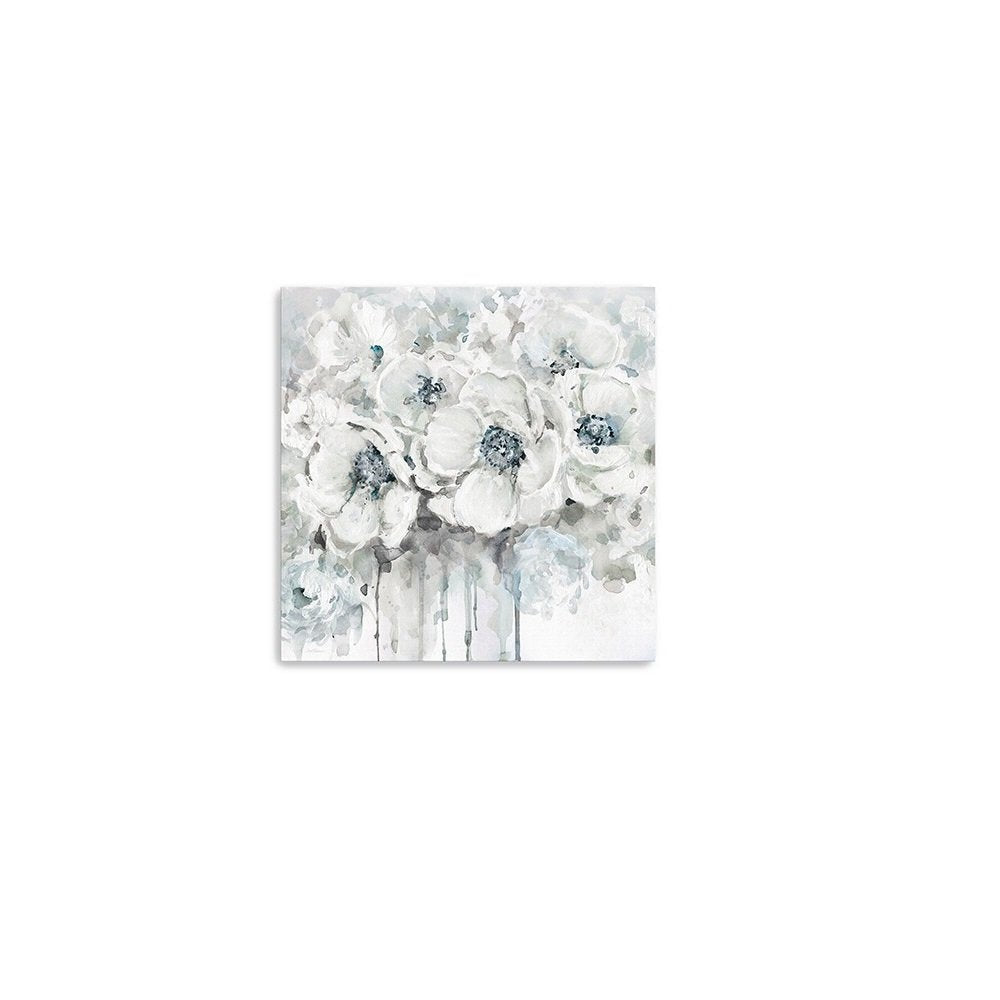 Winter Blues Flower Unframed Print Wall Art — view 3
