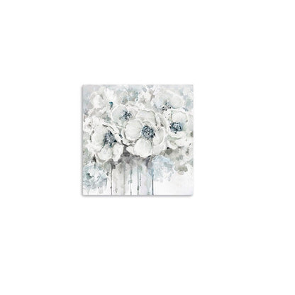 Winter Blues Flower Unframed Print Wall Art HomeRoots