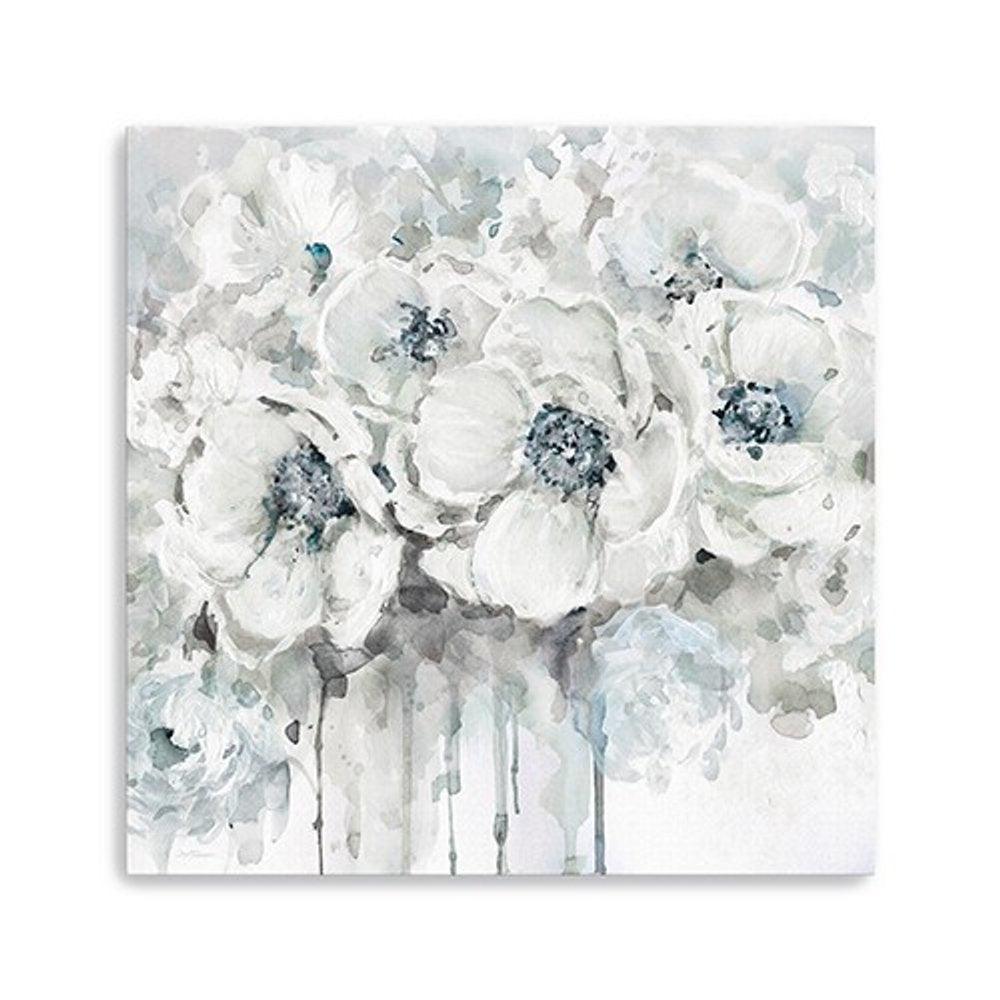 Winter Blues Flower Unframed Print Wall Art HomeRoots