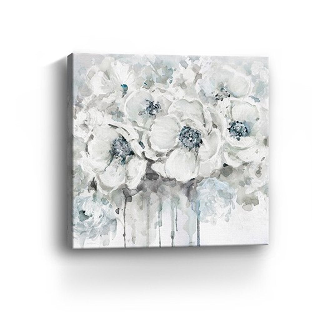 Winter Blues Flower Unframed Print Wall Art — view 11