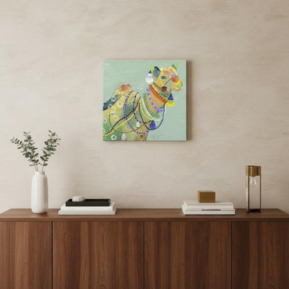 Moroccan Inspired Camel Unframed Print Wall Art HomeRoots