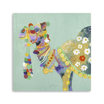 Moroccan Party Camel Unframed Print Wall Art