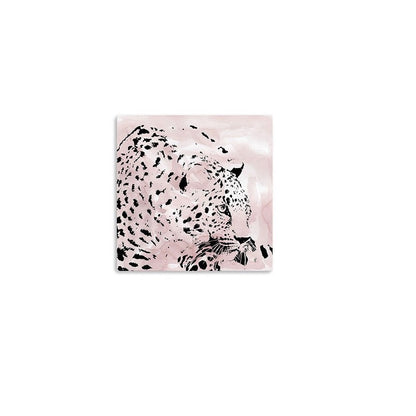 Pink Laying Leopard Unframed Print Wall Art HomeRoots