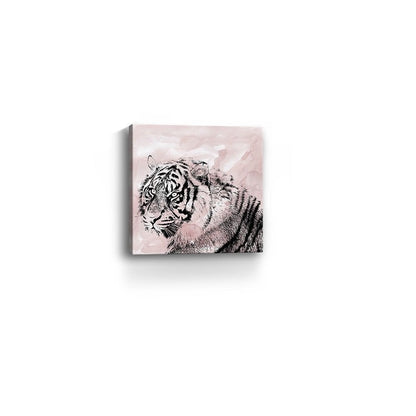 Pink Crouching Tiger Unframed Print Wall Art HomeRoots