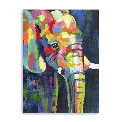 Bright Elephant Unframed Print Wall Art HomeRoots