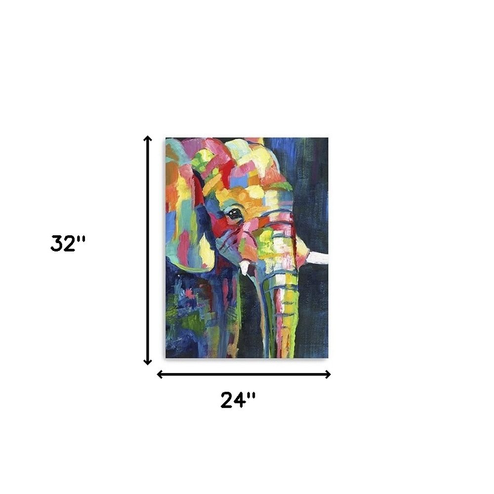 Bright Elephant Unframed Print Wall Art — view 7