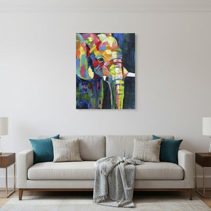 Bright Elephant Unframed Print Wall Art HomeRoots