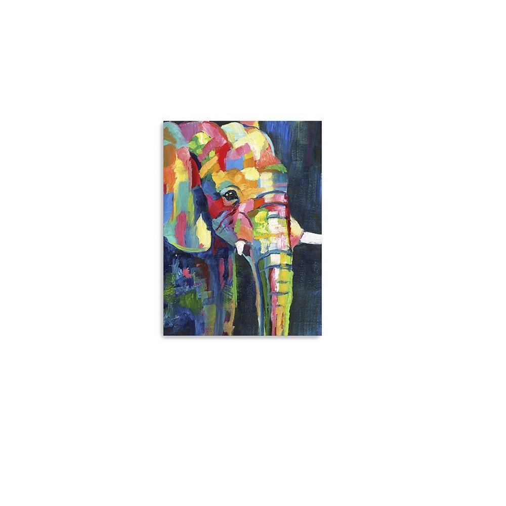 Bright Elephant Unframed Print Wall Art HomeRoots