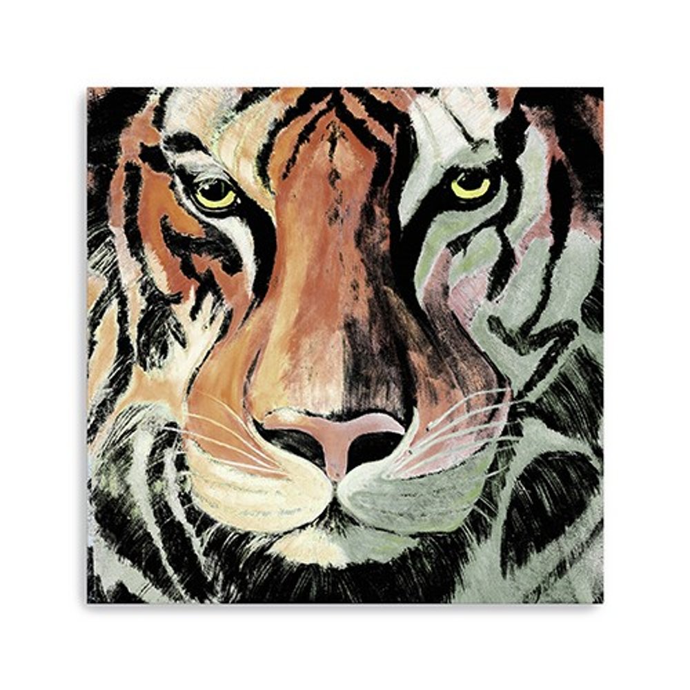 Staring Tiger Portrait Unframed Print Wall Art HomeRoots