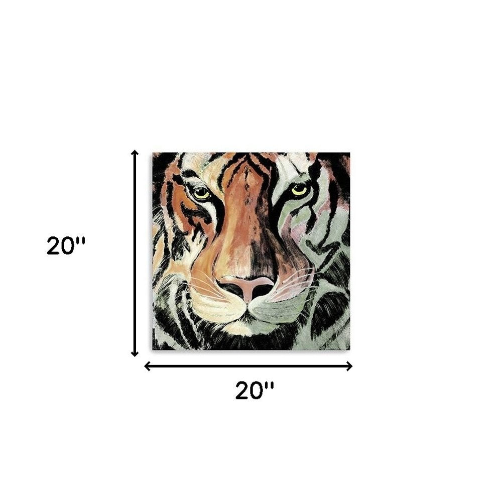 Staring Tiger Portrait Unframed Print Wall Art — view 4