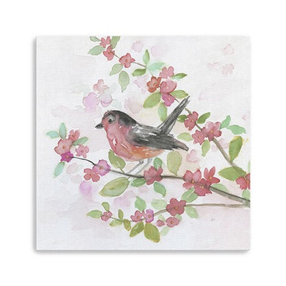 Flower And Bird Unframed Print Wall Art HomeRoots