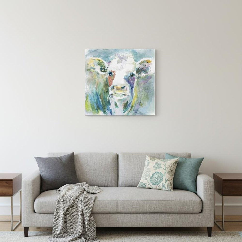 Watercolor Cow Unframed Print Wall Art HomeRoots