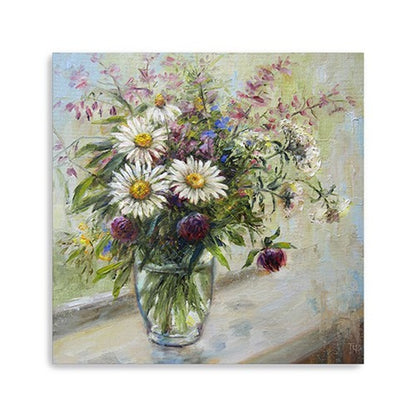 Pretty Vase Of Flowers Unframed Print Wall Art HomeRoots