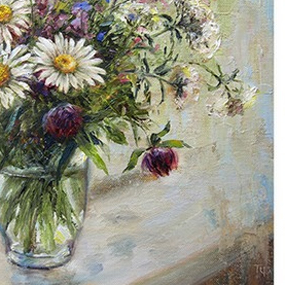 Pretty Vase Of Flowers Unframed Print Wall Art HomeRoots