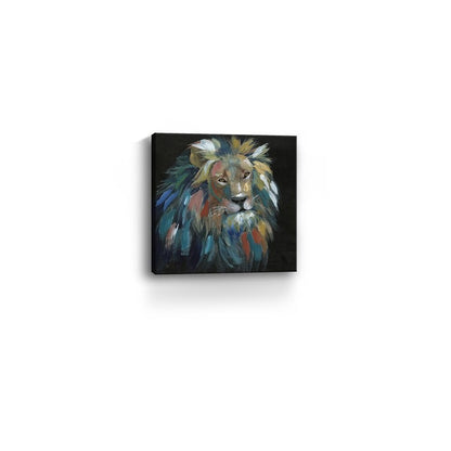 Painted Lion Portrait Unframed Print Wall Art HomeRoots