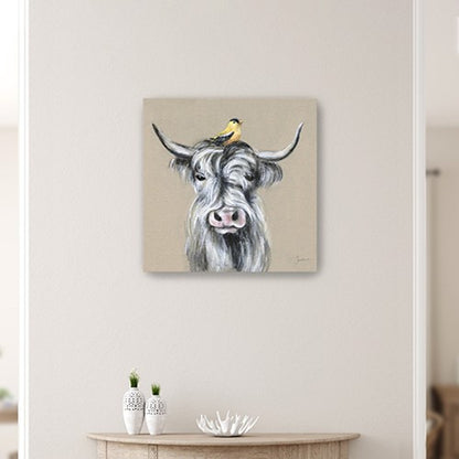 Cute Highland Cow Unframed Print Wall Art HomeRoots