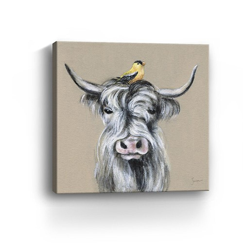 Cute Highland Cow Unframed Print Wall Art HomeRoots