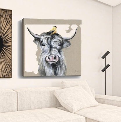 Cute Highland Cow Unframed Print Wall Art