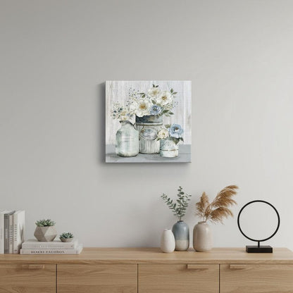 Rustic Grey Flowers Unframed Print Wall Art HomeRoots