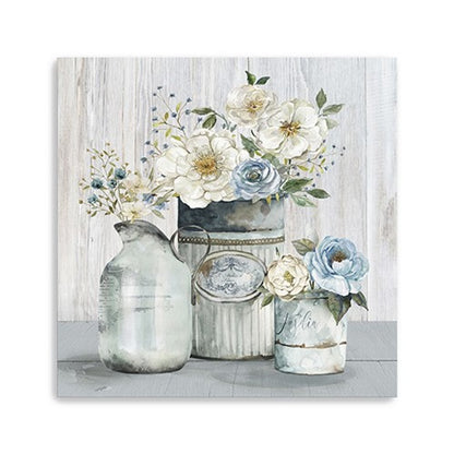 Rustic Grey Flowers Unframed Print Wall Art HomeRoots