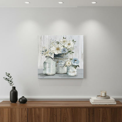 Rustic Grey Flowers Unframed Print Wall Art HomeRoots