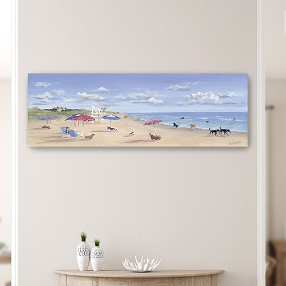 Dogs Rule The Beach Unframed Wall Art — view 2