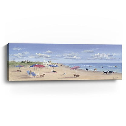 Dogs Rule The Beach Unframed Wall Art HomeRoots